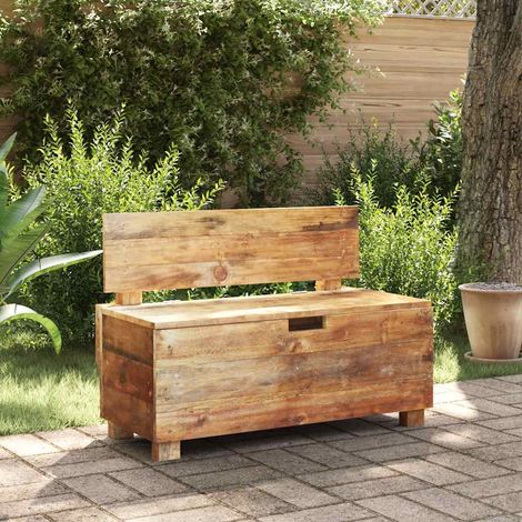 vidaXL Banc bois massif d'acajou 86x40x60 cm (1/5)