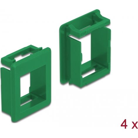 Delock Soporte Keystone para carcasas (4 unidades) verde