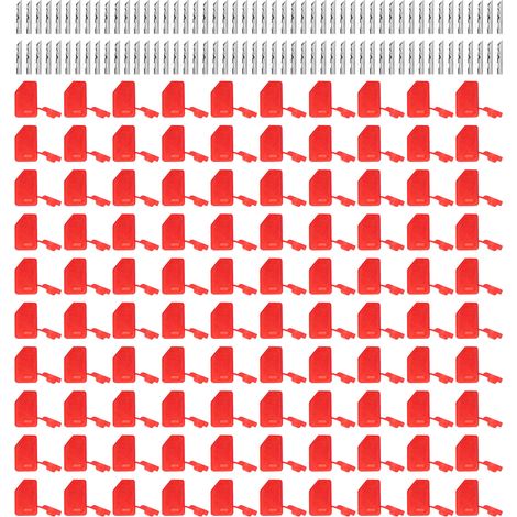 Accessoires pour instruments pédagogiques : fiche banane carrée creuse de 4 mm, connecteur de câblage en cuivre pur nickelé rouge (1/5)