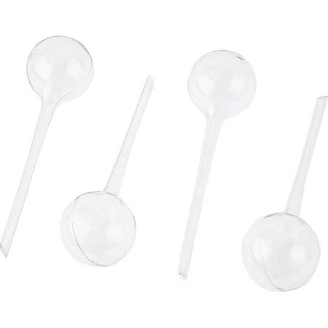 Lot de 4 Boules d'Arrosage Automatique pour Plantes, Système d'Humidification Rétractable en PVC Transparent, 8 cm, Irrigation Goutte-à-Goutte pour Plantes d'Intérieur et Extérieur (1/5)