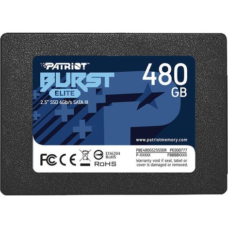 SSD Patriot Burst Elite de 480 GB SATA 3 de 2,5 pulgadas (1/4)