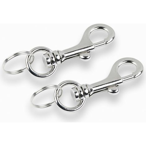 Moschettoni con anello 2 pz.