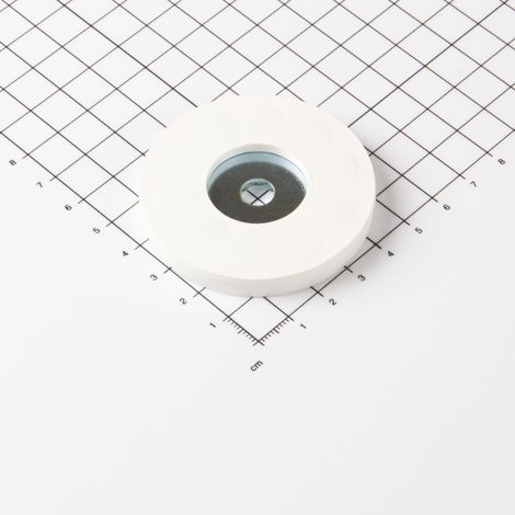 Magna-C Gummiertes Magnetsystem Ø57x7,6mm mit zylindrischer Senkung (1/4)