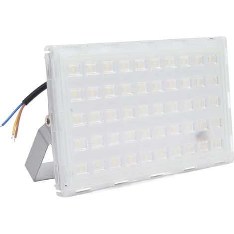 Projecteur LED 50W extérieur – blanc super brillant – IP66 étanche – câblage dur – sécurité / lumière travail