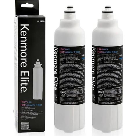 Le filtre à eau OEM 9490 (paquet de 2) est rapide et facile à installer, a une capacité de 200 gallons et doit être remplacé tous les 6 mois à capacité nominale. (1/4)