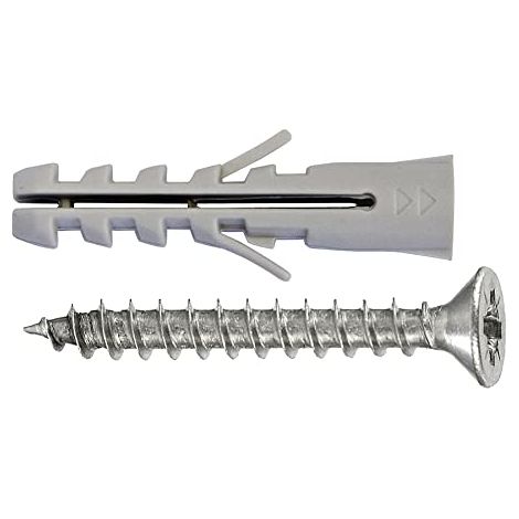 Tasselli universali nylon + viti T.P.S. - Diam. 5 x 25 - 25 pz.