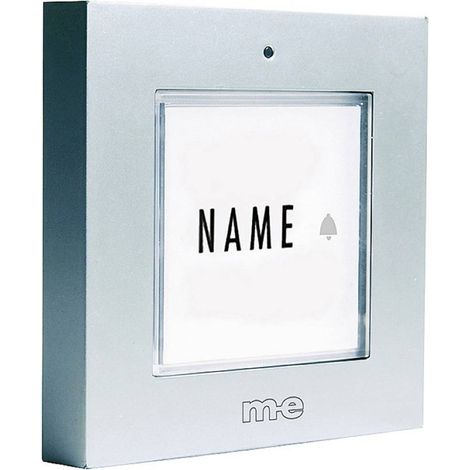 m-e modern-electronics 41272 Sonnette sans fil Emetteur avec porte-nom (1/2)