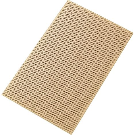 TRU COMPONENTS SU527453 Platine Euro Bakélite (L x l) 16 cm x 10 cm 35 µm Pas 2.54 mm Contenu 1 pc(s (1/3)