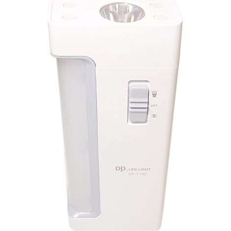 Lampada emergenza ricaricabile usb torcia portatile led gancio campeggio dp-7132 (1/5)