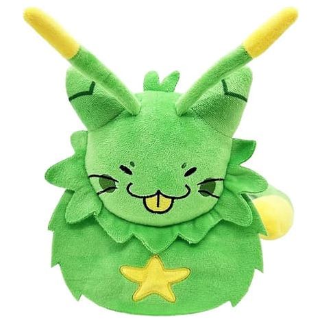 Peluche Gnarpy chat vert, animal en peluche doux, Gnarpy découvre le dessin animé internet C (1/5)