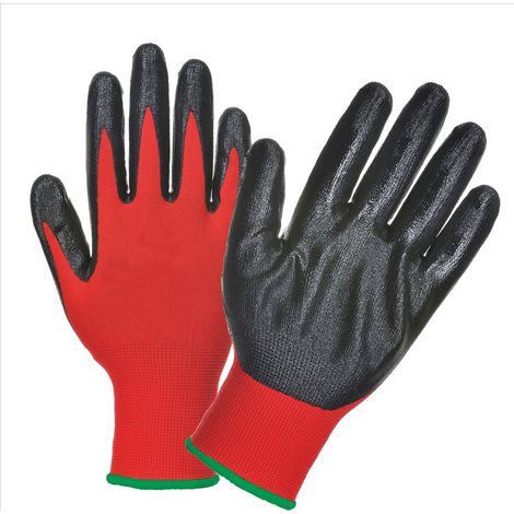 Gants de protection en latex rouge 7