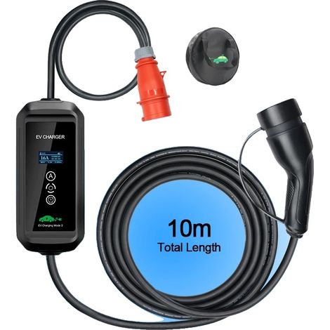 Chargeur EV Portable, Puissance de Sortie de 11KW, Longueur de Câble de 10M (1/5)