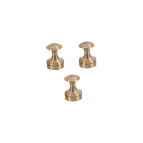 3-teiliges Set einfacher runder Metallwandhaken, Wandgarderobenhaken für Bad, Küche und Schlafzimmer, kleine Haken, einfache Montage mit Schrauben
