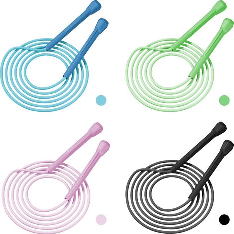 4 x 3 m Adjustable Skipping Rope for Children, Skipping Rope with Non-Slip Handle for Sports Training, Children's Games and Outdoor Activities (1/5)