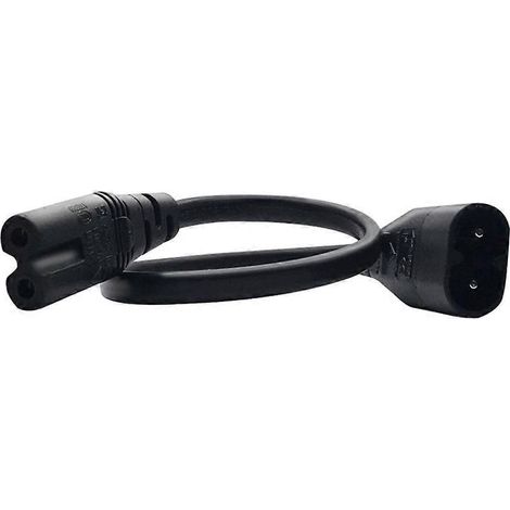 Câble adaptateur convertisseur IEC320-C7 vers C8 de 5 m pour lampe de bureau et rasoir électrique (1/5)