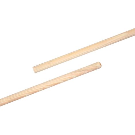 Manche balai de cantonnier 1m40 D28mm – Bois brut pour nettoyage efficace – Compatible avec balais de cantonnier – Domergue