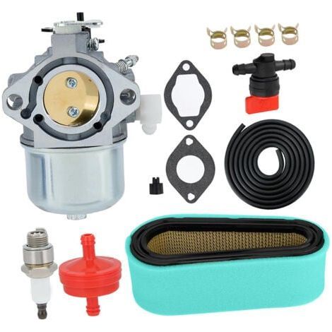 699831 694941 Kit de Filtre à Air et Carburateur compatible pour Briggs & Stratton 283702 283707 284702 284707 284777 286702 286707 289702 289707 28D702 28D707 28M706 Tondeuses à gazon à moteur