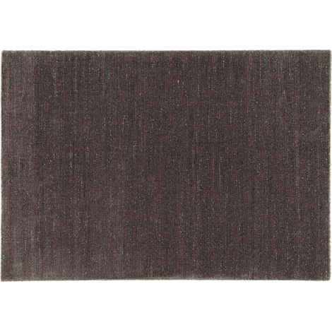 Tapis rectangulaire en polypropylène gris anthracite 160 x 230 cm