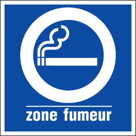 Panneau Zone fumeur - Rigide 200x200mm - 4220185
