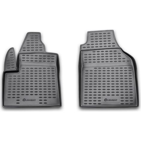 KIT TAPPETINI COMPATIBILE CON FORD Transit Connect, 2 pcs, 2002-, TAPPETINO IN GOMMA TPE BORDO ALTO 3D ANTISCIVOLO IMPERMEABILE (1/5)