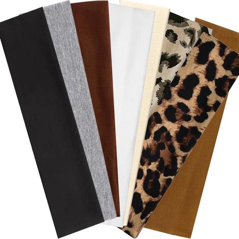 Lot de 8 bandeaux de sport, élastiques et antidérapants pour femmes, hommes, course à pied, gym, entraînement, yoga, fitness (1/5)