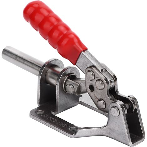 Druck-Zug-Kniehebelspanner 302F, 136 kg Spannkraft, Schnellspann-Kniehebelspanner für Gerätemontage, Schweißen (1/5)