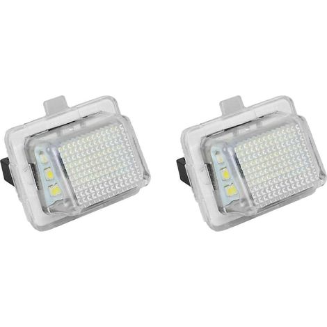 2 Stück Kennzeichenbeleuchtung für Mercedes-Benz W204/W212/W216/W221/W207, 18 LEDs, weiß, hinten, TaJXLGV (1/5)
