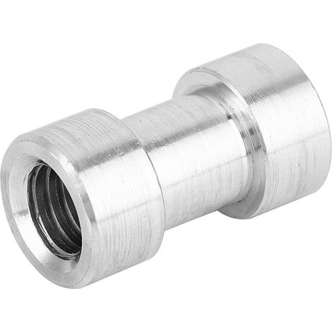 1 adaptateur de conversion en alliage d'aluminium 1/4 femelle vers 3/8 femelle, vis de fixation pour lampe (1/5)