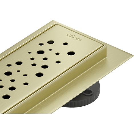 Mexen Flat M12 Linienablauf 60 cm, gebürstetes Gold - 1A21060-15 (1/5)