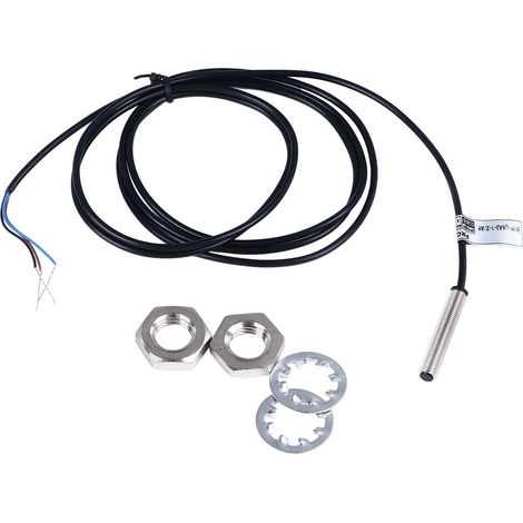 Capteur de proximité inductif miniature M6 sortie PNP 3 fils NF détection 1mm DC6-36V laiton nickelé (1/5)