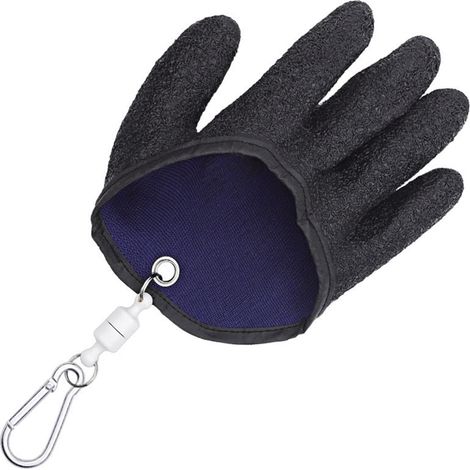Gants résistants aux coupures, 1Pc gants de pêche antidérapants magnétiques coupe doigt complet pêcheur protéger la main pratique attraper gant de poisson for main gauche/droite Coupe extensible confo (1/5)