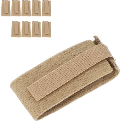 10 bandes élastiques de fixation pour poches à uriner, attaches crochet et boucle pour hommes (1/5)