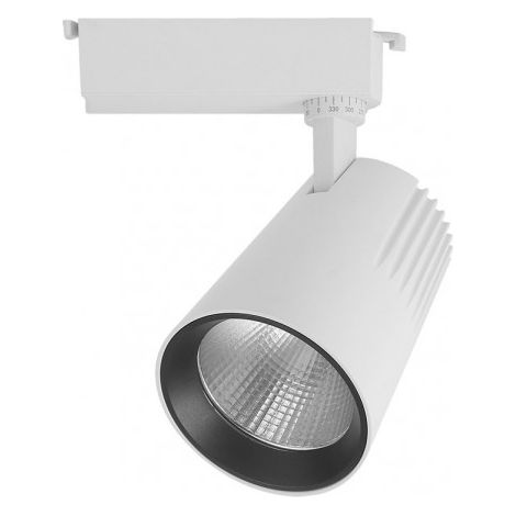 Faretto a binario 30w 6000k telma white 2700lm 36º regolabile 330º regx19x9 cm