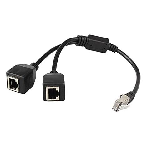 Câble répartiteur Ethernet RJ45, 1 connecteur mâle vers 2 connecteurs (1/5)