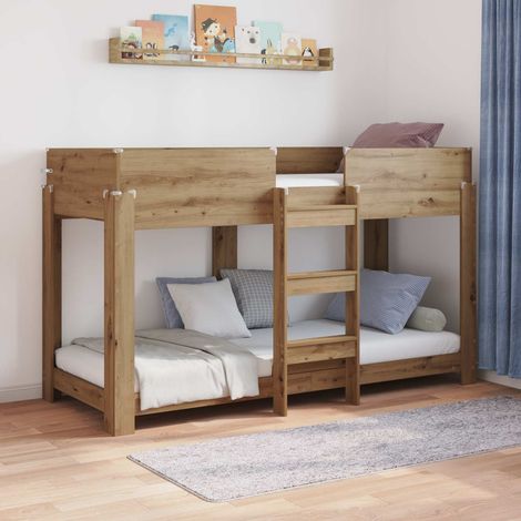 Etagenbett für Kinder Artisan-Eiche 75 x 190 cm Holzwerkstoff