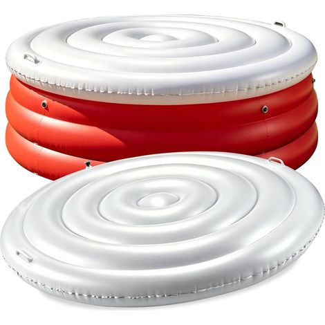 Couverture Spa Gonflable Rond - Bâche Thermique Isolée en PVC, Couvercle Spa Résistant Aux Intempéries pour Maintien De La Chaleur Et Protection, Accessoire Spa 4 à 6 Places (1/5)