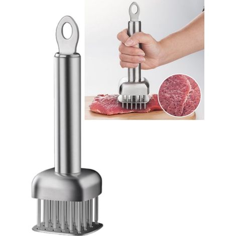 1 pezzo, martello da carne in acciaio inox, affilato e resistente, martello per bistecche, martello per carne, 6620 cm, per la cucina, per grigliare bistecche e maneggiare la carne (1/5)