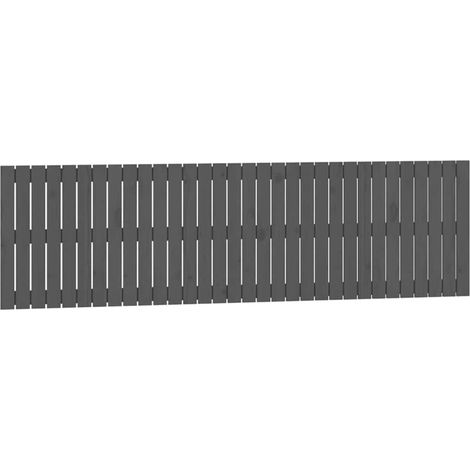 Tête de Lit Armoire de Tête de Lit - murale Gris 204x3x60 cm Bois massif de pin fr23942 (1/5)