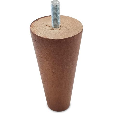 TENDAGGIMANIA Piedini per Mobili, Divani, Poltrone e Pouf- Modello Cono- 1 Piedino Altezza 12 cm (1/5)
