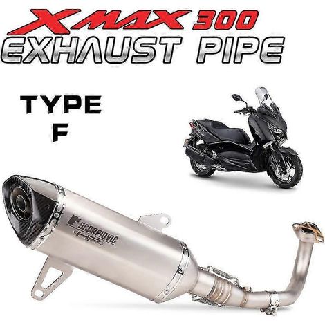 Tubo De Escape De Acero Inoxidable Para Motocicleta, Silenciador De Escape Para Xmax300 250, Xmax 300, X Max250( TYPE-F) (1/5)