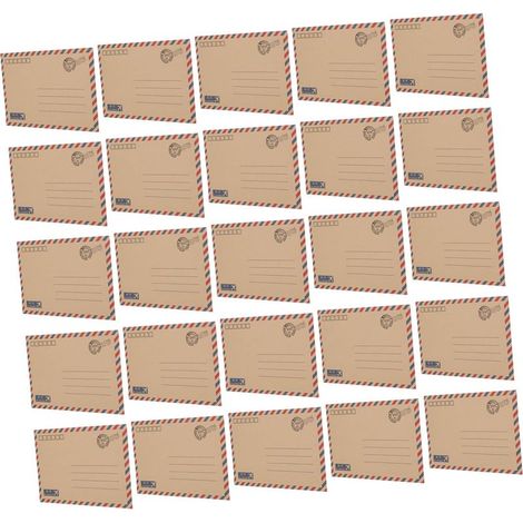 48-teiliges Vintage-Luftpostbriefpapier-Set mit gealtertem Briefpapier und (1/5)