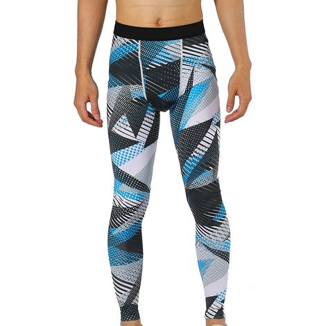 1 Pantalon de sport, legging course, tissu extensible, séchage rapide, pour homme (1/5)