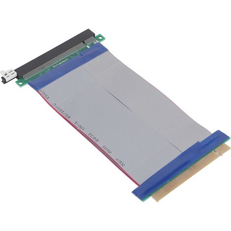 Câble/carte d'extension plat flexible PCI-E16X de 19 cm de long (1/5)