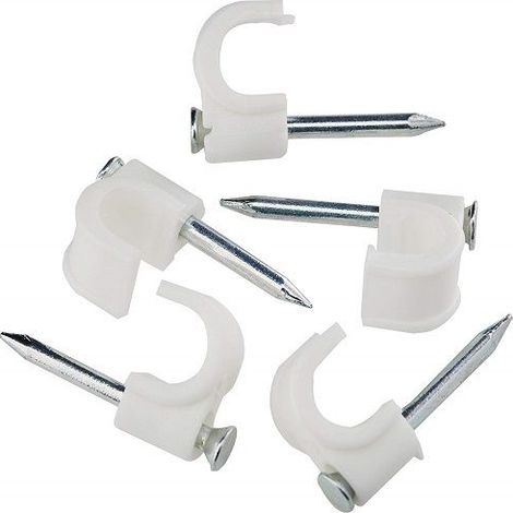 Grapillon de 8 mm para cable redondo (100uds/bolsa) Blanco