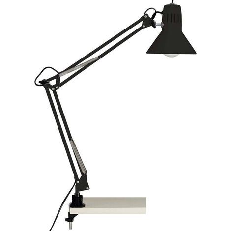 Brilliant lampe, lampe de bureau Hobby noir, métal, 1x A60, E27, 40W, lampes normales (non incluses), A ++ (1/2)