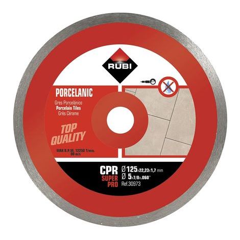 Diamanttrennscheibe für Porzellanfliesen CPR 125 Superpro - RI 30973