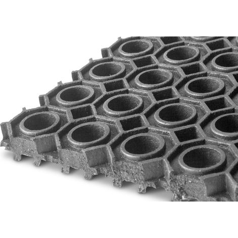 Tapis caoutchouc à anneaux EPDM 9,24m x 1m x 13mm MW Tools RRRM1000