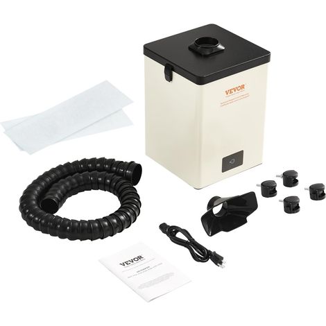 VEVOR Aspiratore Fumi di Saldatura 150W da Pavimento, Aspiratore Fumi di Saldatura Filtro a 3 Strati Flusso d'Aria 332 m³/h, Assorbitore Compatto Fumi di Saldatura per Incisioni di Saldatura Fai-da-te (1/5)