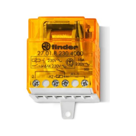 Relè a impulso Incasso Finder 27.01.8.230.4000 1 NA 230 V/AC 10 A 2300 VA 1 pz.