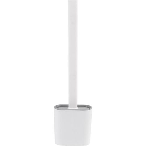 Brosse de toilette en silicone avec tête en caoutchouc et support créatif pour un nettoyage optimal-AquaForge (1/4)